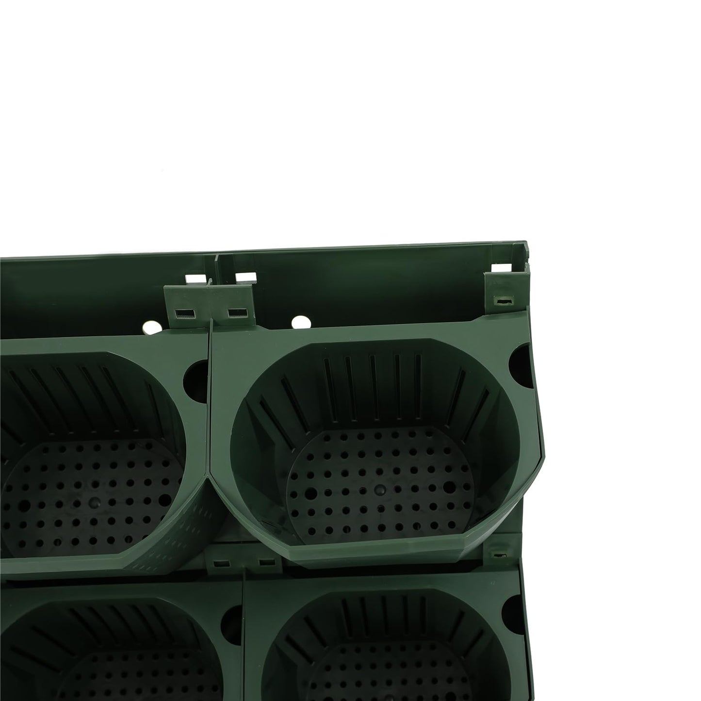 Liffshsy Vertical Wall Planter, Stackable Wall-Mounted Planter Indoor Outdoor w/36 Plastic Pots Living Wall Garden w/36 Non-Woven Fabrics Vegetable Hanging Pocket Holder Flowerpot (Army Green)