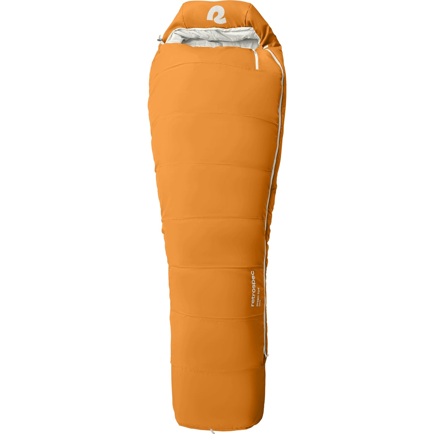 Retrospec Dream Mummy Sleeping Bag - 30°F Camping & Travel Essential Gear with Water - Resistant Shell & Synthetic Fill - Zippered Pocket & Stuff Sack