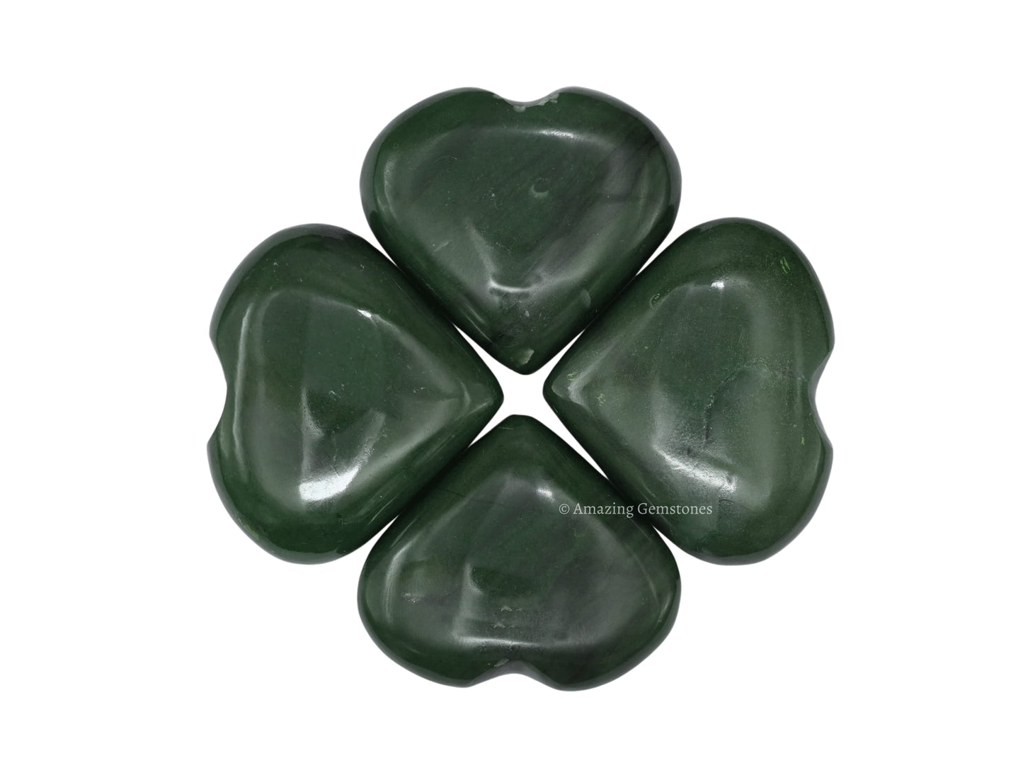 Amazing Gemstone Green Aventurine Crystal Heart Palm Stone - Pocket Massage Worry Stone for Natural Body Chakra Balancing, Reiki Healing and Crystal Grid