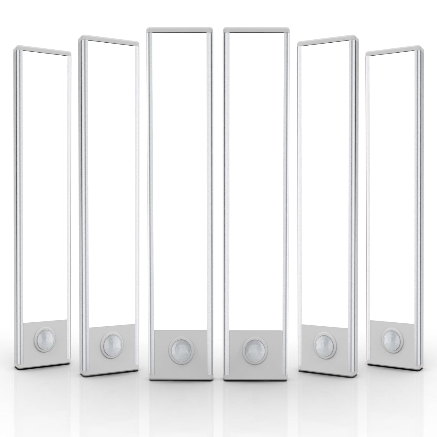 6 Pack Under Cabinet Lights Wireless, 32 LED Motion Sensor Light Indoor Rechargeable Magnetic Closet Lights Battery Operated, Under Counter Lights for Kitchen, Wardrobe, Hallway, Stairs