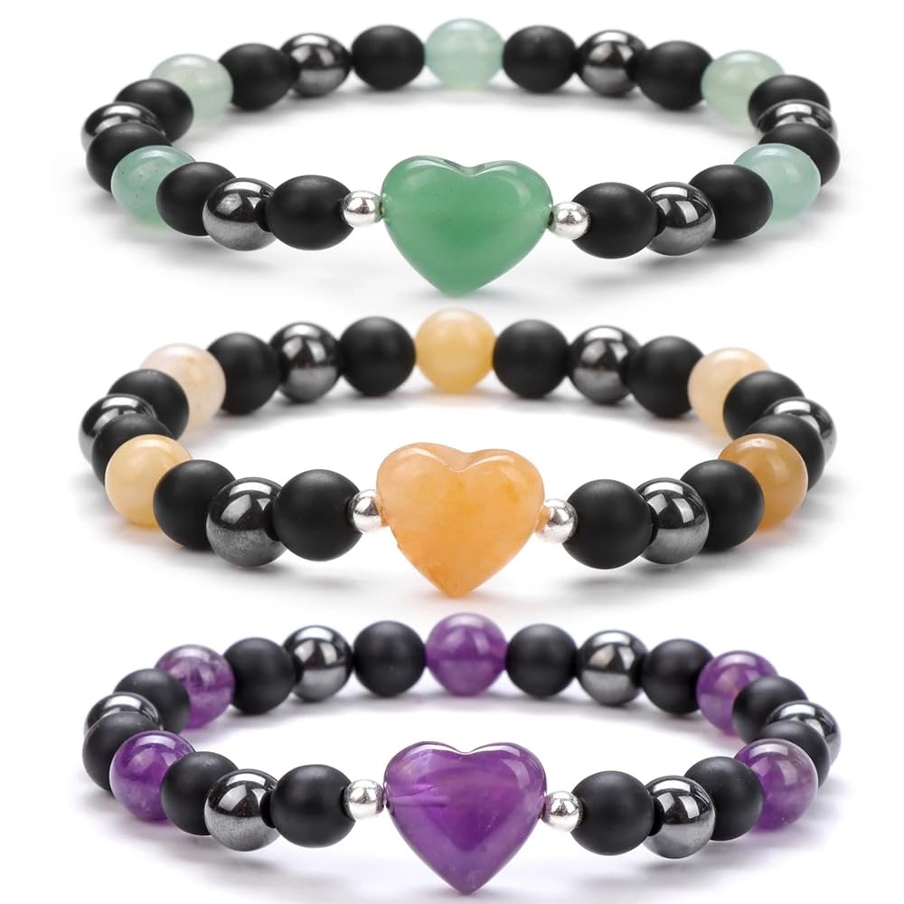 Natural Heart Shaped White Labradorite Stone Beads 10mm Loose Crystal Healing Beads for DIY Necklace Bracelet Making Gemstone Craft Supplies