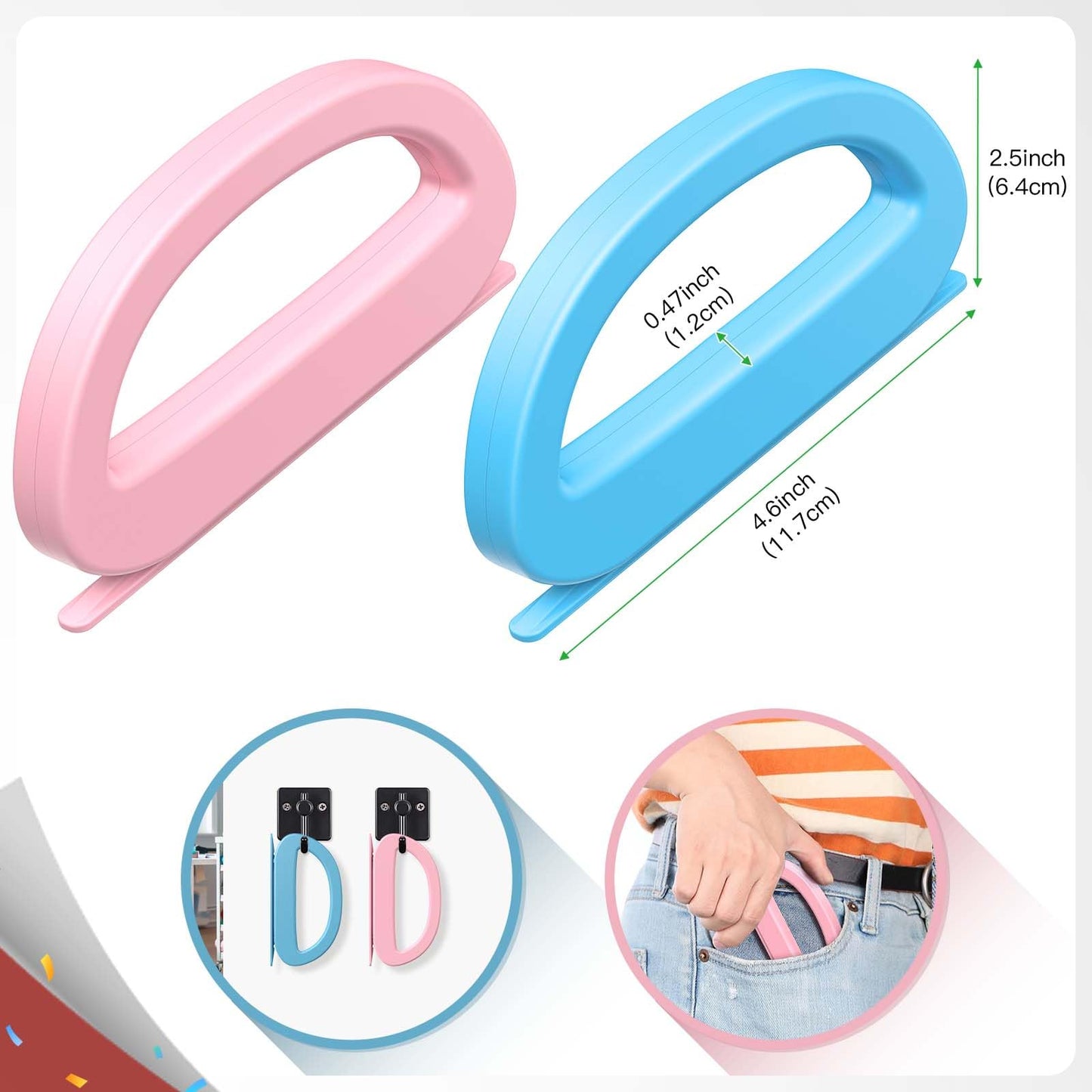 Dual Ended Wrapping Paper Cutter 2-Pack (4 Blades), Sliding Gift Wrap Cutter for Wrapping, Paper Cutting Tool for Christmas, Holidays, and Birthdays