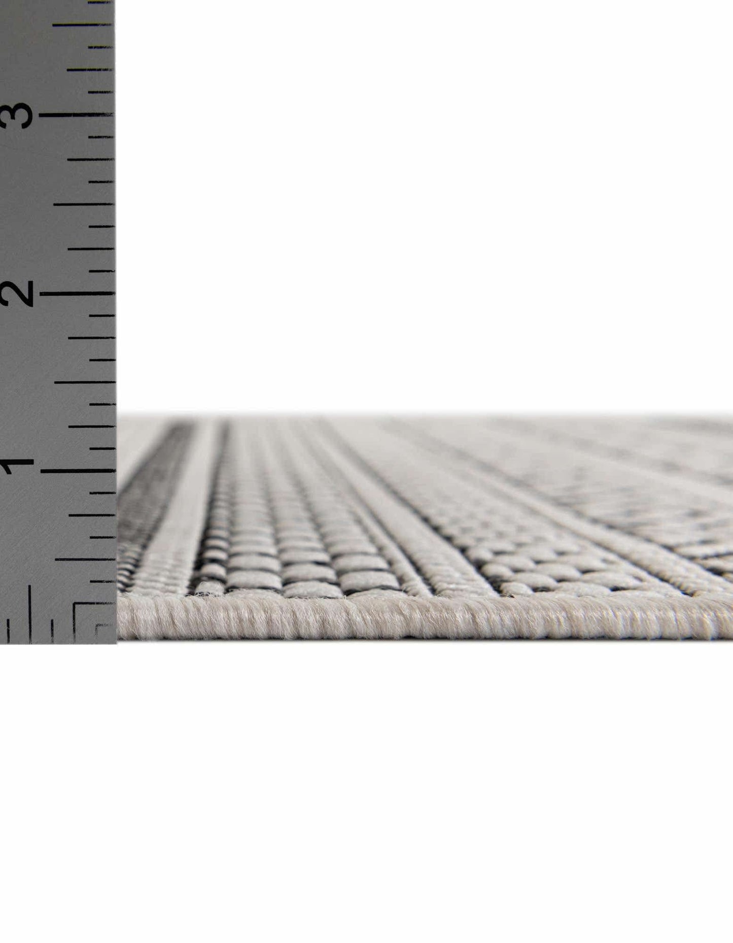 Unique Loom Outdoor Striped Collection Area Rug - Maia (5' 3" x 8' Rectangle, Beige/Ivory)