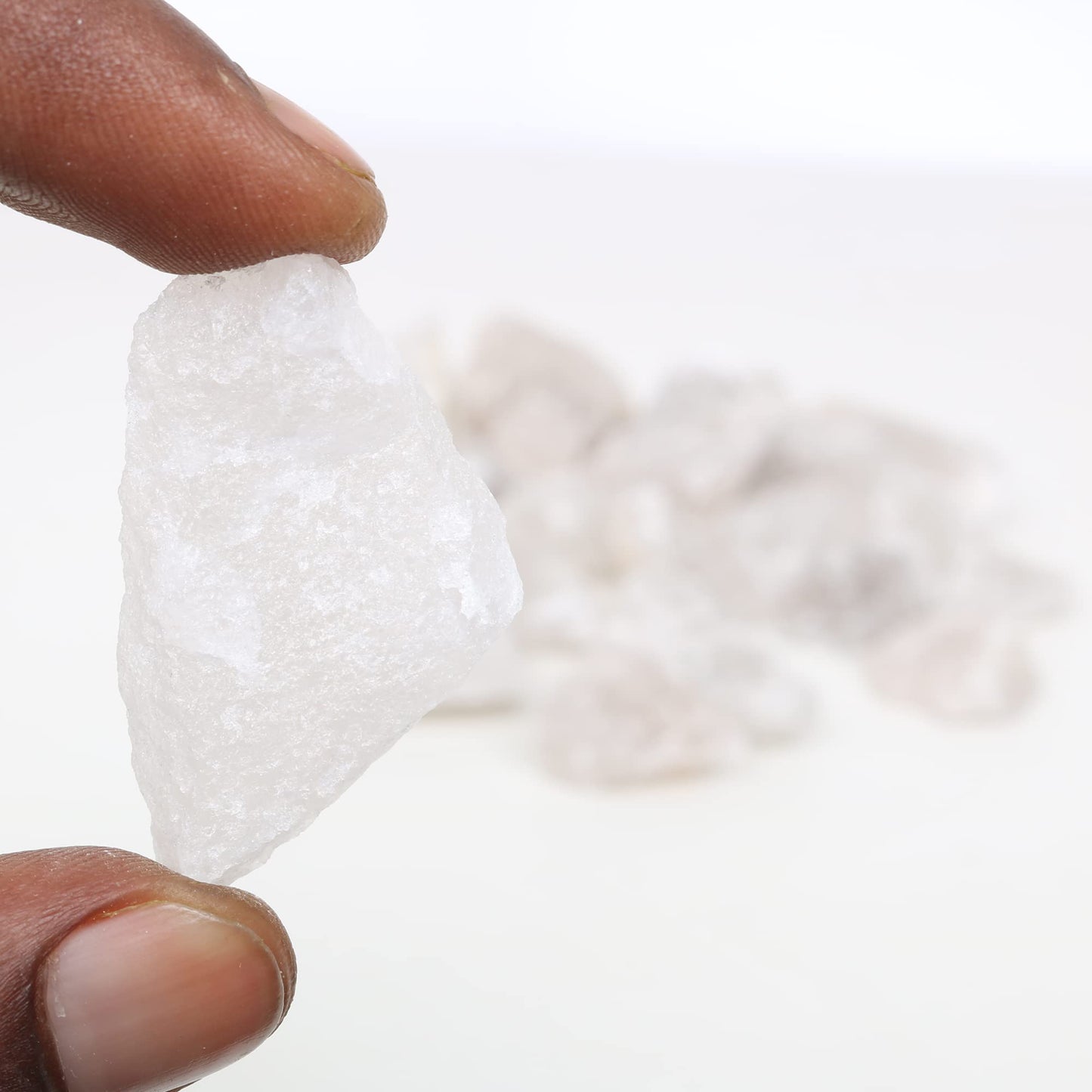 REAL-GEMS Natural Raw Healing Crystals Rough Stones for Tumbling, Cabbing, Polishing, Wire Wrapping, Wicca & Reiki Crystal Healing, Mix Gemstones,7 Chakra (Smoky Quartz)