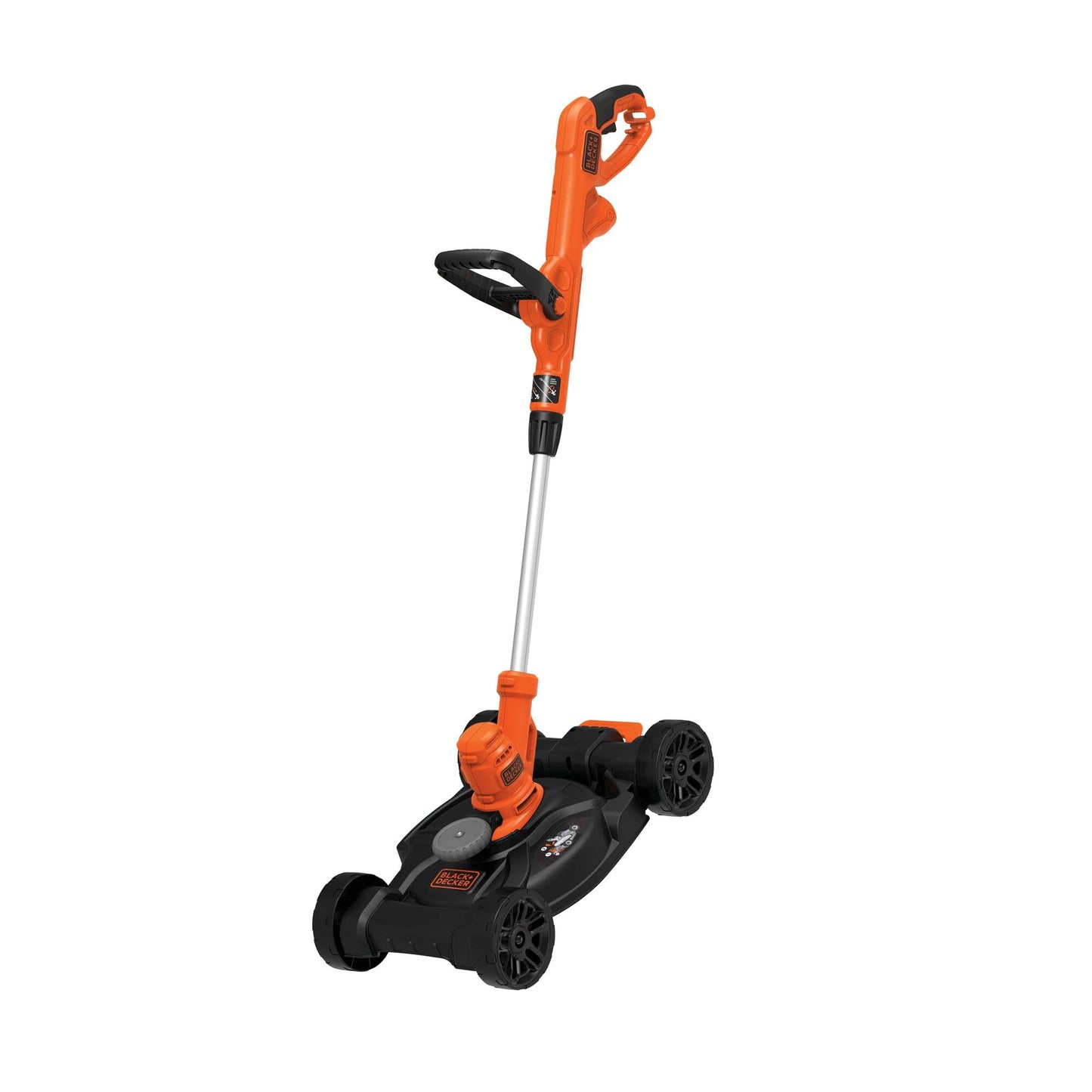 BLACK+DECKER Electric Lawn Mower, Weed Eater and Edger 3-in-1 Combo, Corded 12-Inch 6.5 Amp Electric Weed Wacker and Compact Push Mower (BESTA512CM)