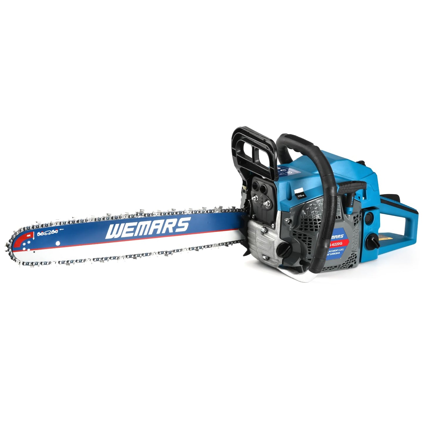 2-cycle 62CC Chainsaw Saw Gas Powered 20" Chain Saws Cordless Petrol Saw Handheld Chainsaw for Cutting Wood Trees Branches(6220C)
