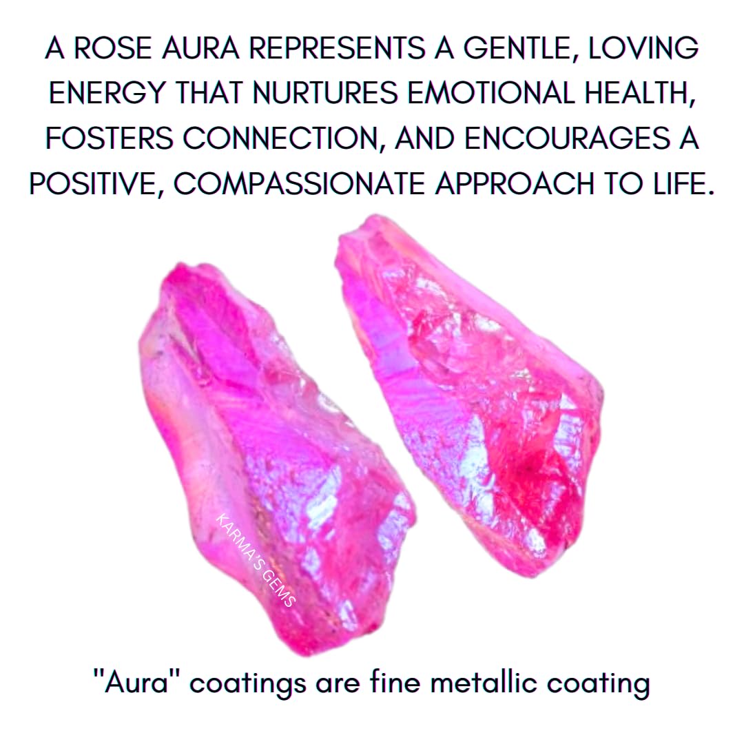 Crystals, Rocks, Jade, Crystals and Healing Stones, Witchcraft Supplies, Healing Crystals, Stones, Healing Stones, Rock Collection, Agate, Raw Stones (Pink Aura Quartz, 2 Pcs)