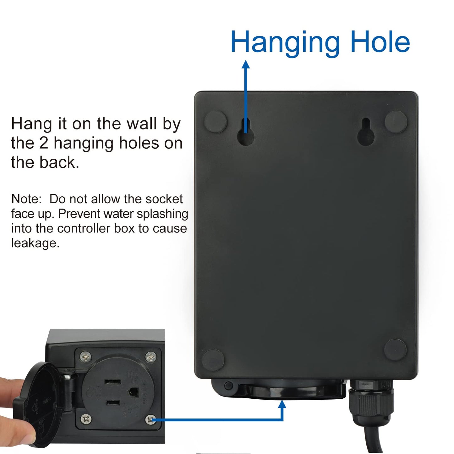 Water-Rebirth Variable Speed Controller for Asynchronous Garden Pond Waterfall Fountain Pump