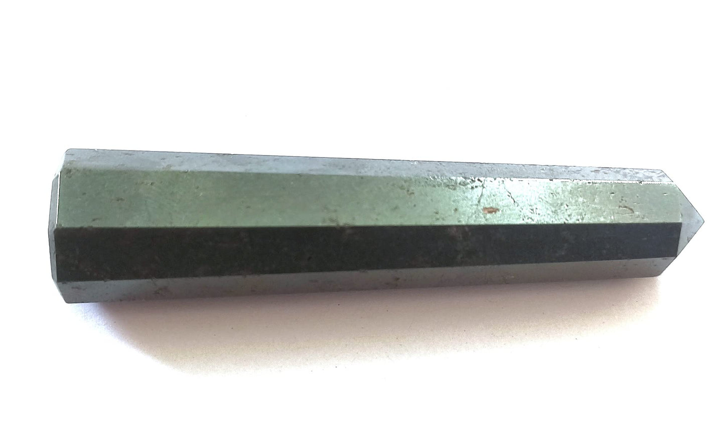 WholesaleGemShop 3 Inch Hemetite Gemstones Obelisk Tower Jumbo Facet Aura Rock Crystal Natural Polished Earth Wand Spirit