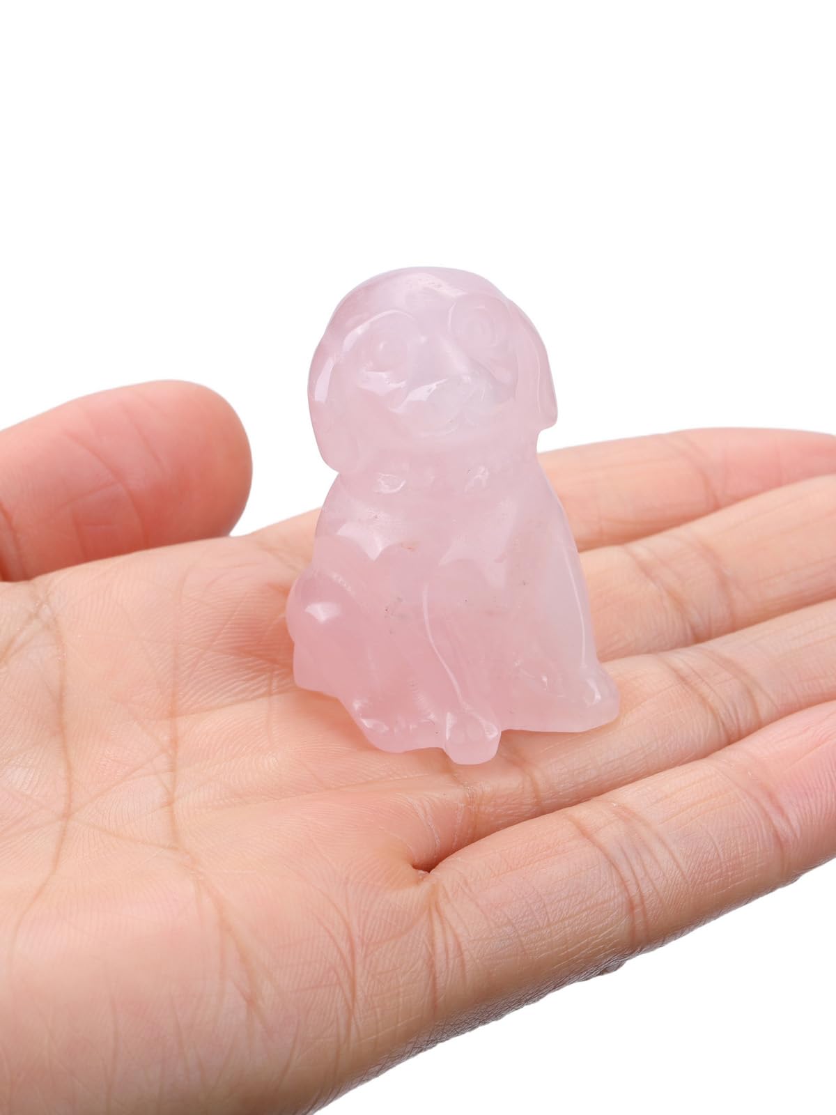 CrystalTears Green Aventurine Crystal Dog Ornament, Cute Dogs Gifts for Women Dog Lovers Men Christmas, 1.5” Lucky Healing Gemstone Labrador Dogs Puppy Figurine Statue for Home Office Desk Decor