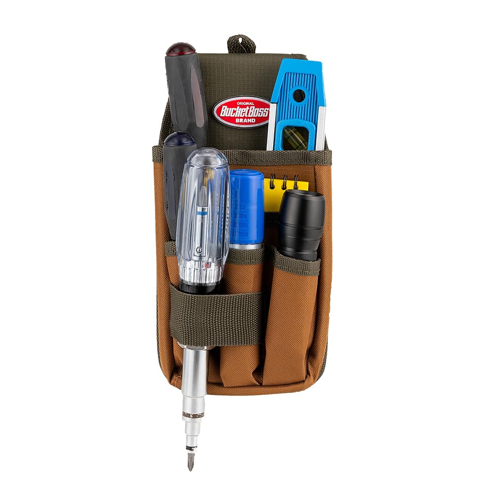 Bucket Boss - Utility Pouch with FlapFit, Pouches - Original Series (54170), Brown