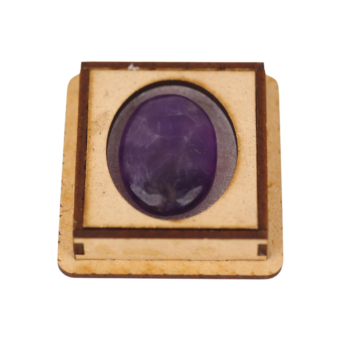 TRRYSTALS Natural Amethyst Zibu Coin | Spiritual Meditation Zibu Token | Gemstone Crystal Sacred Symbol Stone for Mindfulness Decor, Collectible Stone,Meditation Accessory