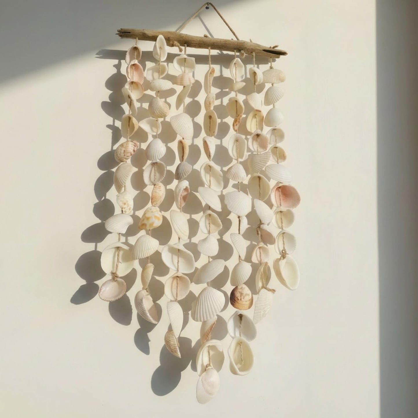 Novabright Beach Seashell Wall Hanging Decor Beach Room Decor Farmhouse Rustic Coastal Decorations Coastal Wall Art for Living Room, Bedroom and Dining