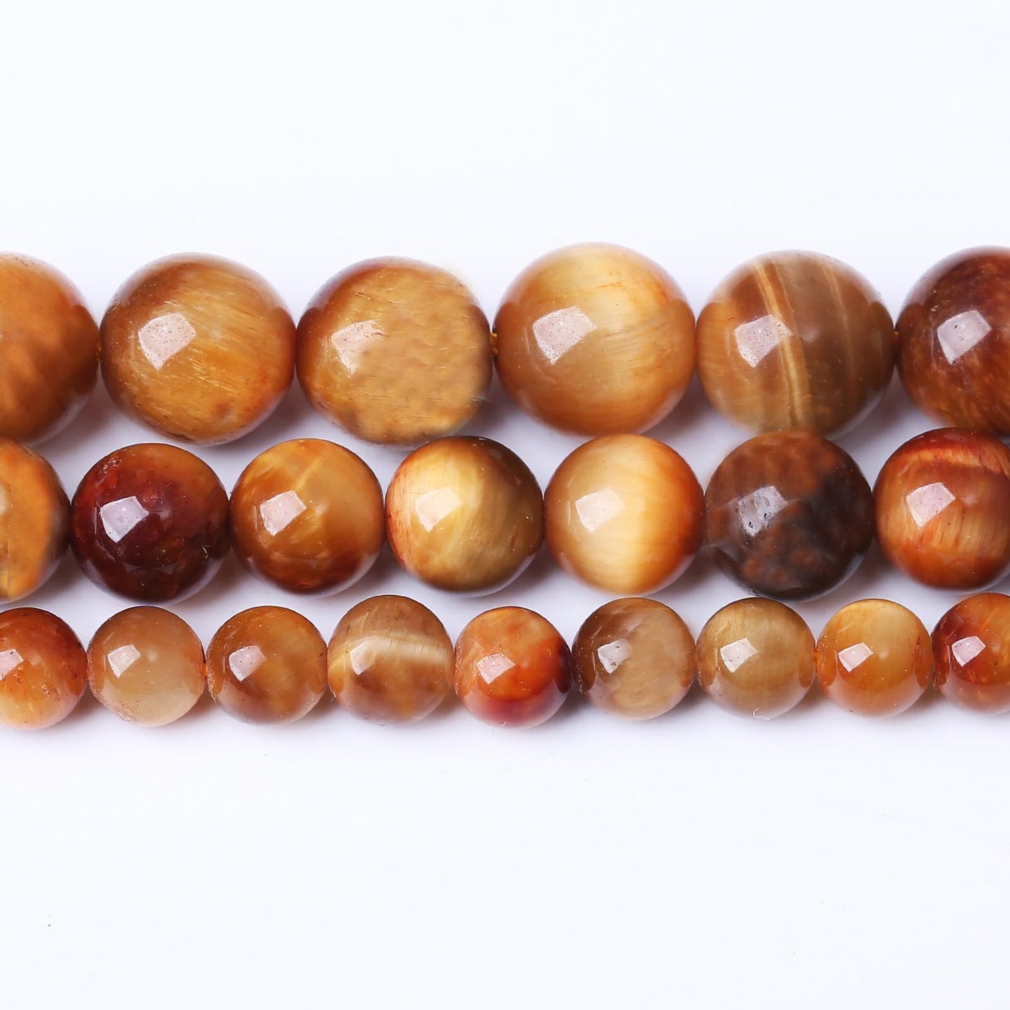 60PCS 6MM AAA Warm Sun Tiger Eye Stone Beads Natural Gemstone Bead Crystal Healing Energy Jewelry Making DIY 15 inches