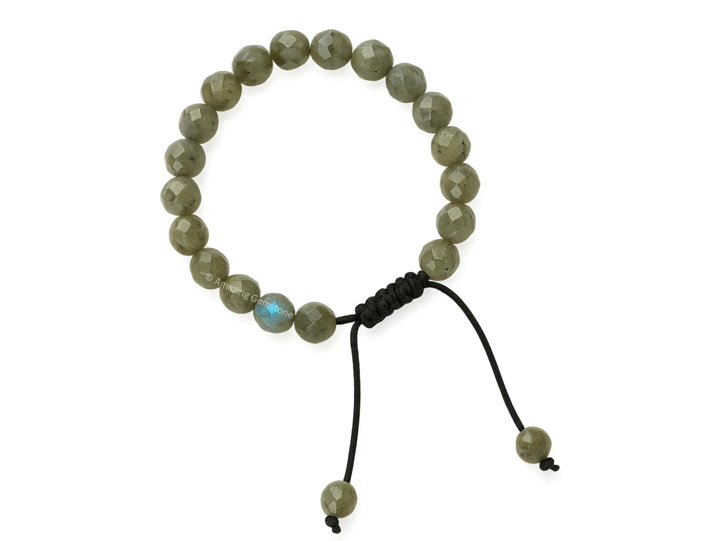 Amazing Gemstone Labradorite Bracelet for Women - Chakra Mens Bracelet Protection Crystals and Healing Stones - Blessing Bracelet Spiritual Meditation Gift Christmas Stocking