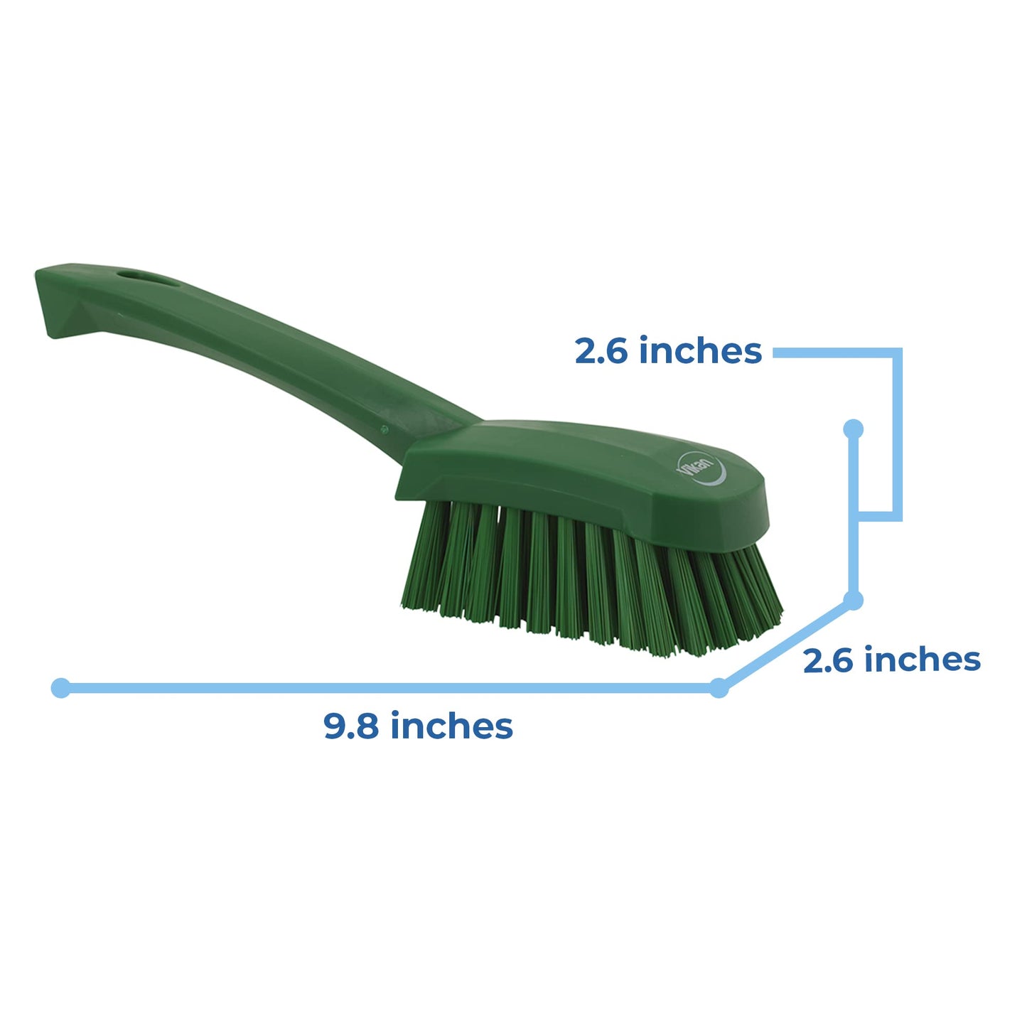 Vikan 41922 Brush,Washing,Stiff,10",PP/PBT,Green