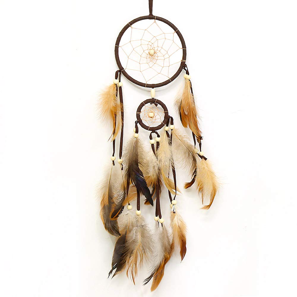 PWYXSA Feather Dream Catcher Handmade Native American Dream Catchers Bohe Wall Hanging Decoration Ornament for Kids Bedroom Car Decor Home Decoration Birthday Party