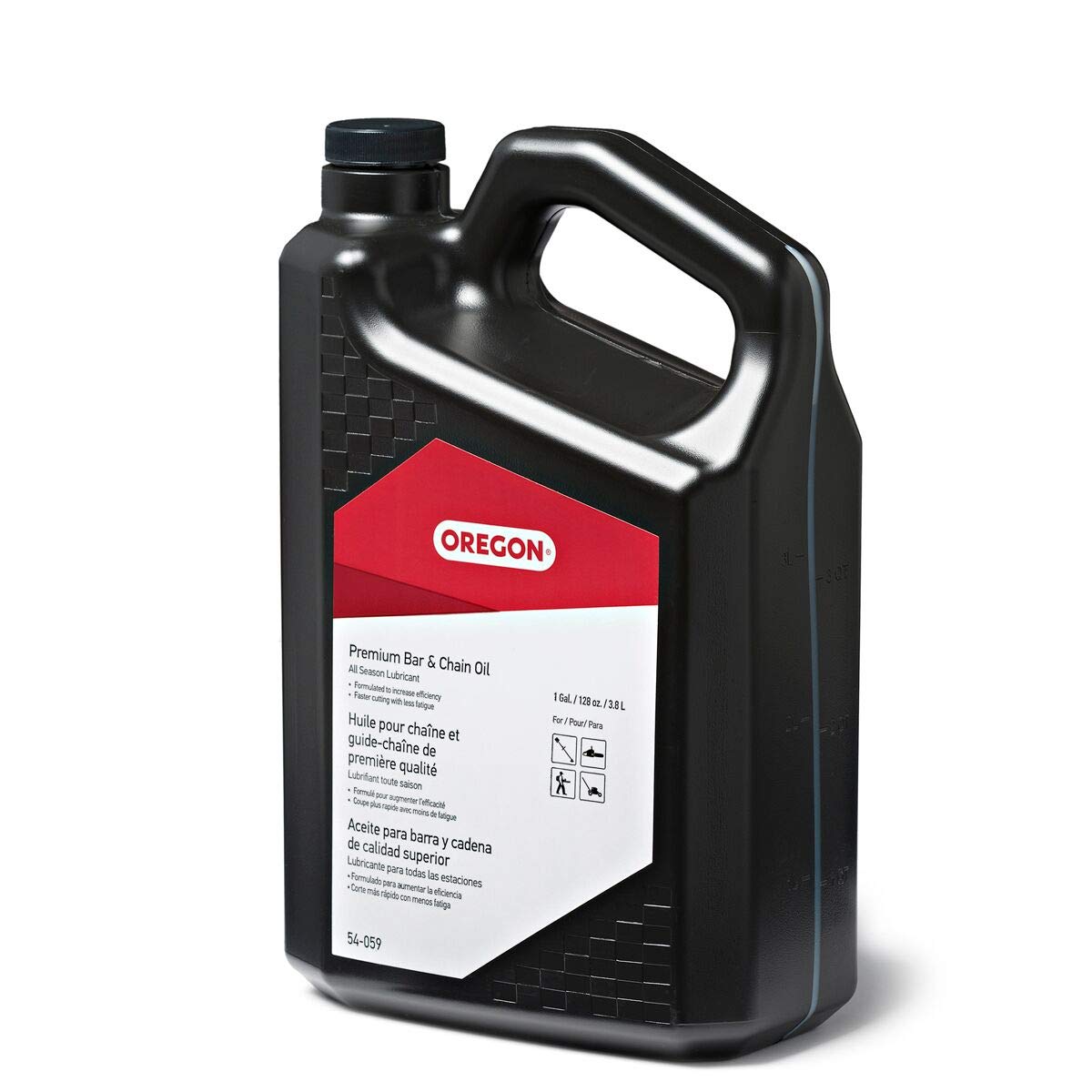 Oregon 54-059 Premium Bar and Chain Oil and Lubricant for Chainsaws, 1 Gallon Bottle (128 fl.oz / 4500 ml)