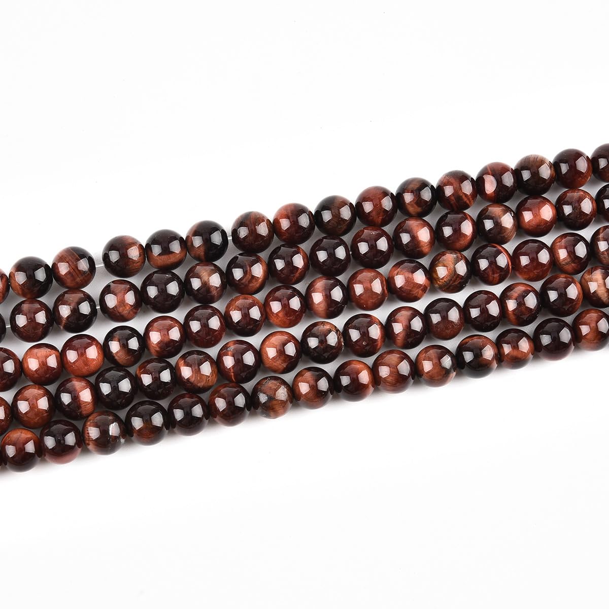 Genuine Red Tiger Eye Beads for Jewelry Making Gemstone Semi Precious Stone Round 6mm Strand 15"(60-62pcs)