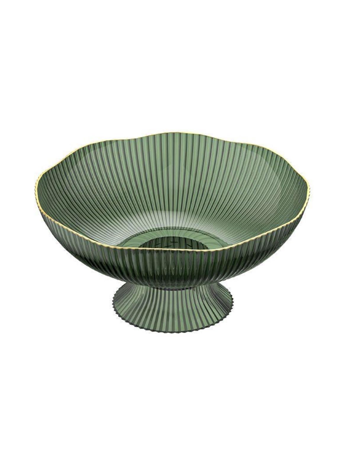MENGBEILA Home Drain Fruit Tray, Living Room Coffee Table, Candy and Snack Placement Tray, Fruit Basket, Fruit Basin (green)