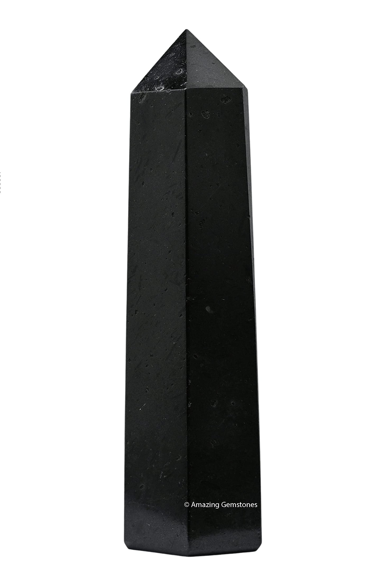 Amazing Gemstone Large Black Tourmaline Crystal Towers ~ Natural Healing Crystal Point Obelisk for Reiki Healing and Crystal Grid (5.5 to 6 INCH)