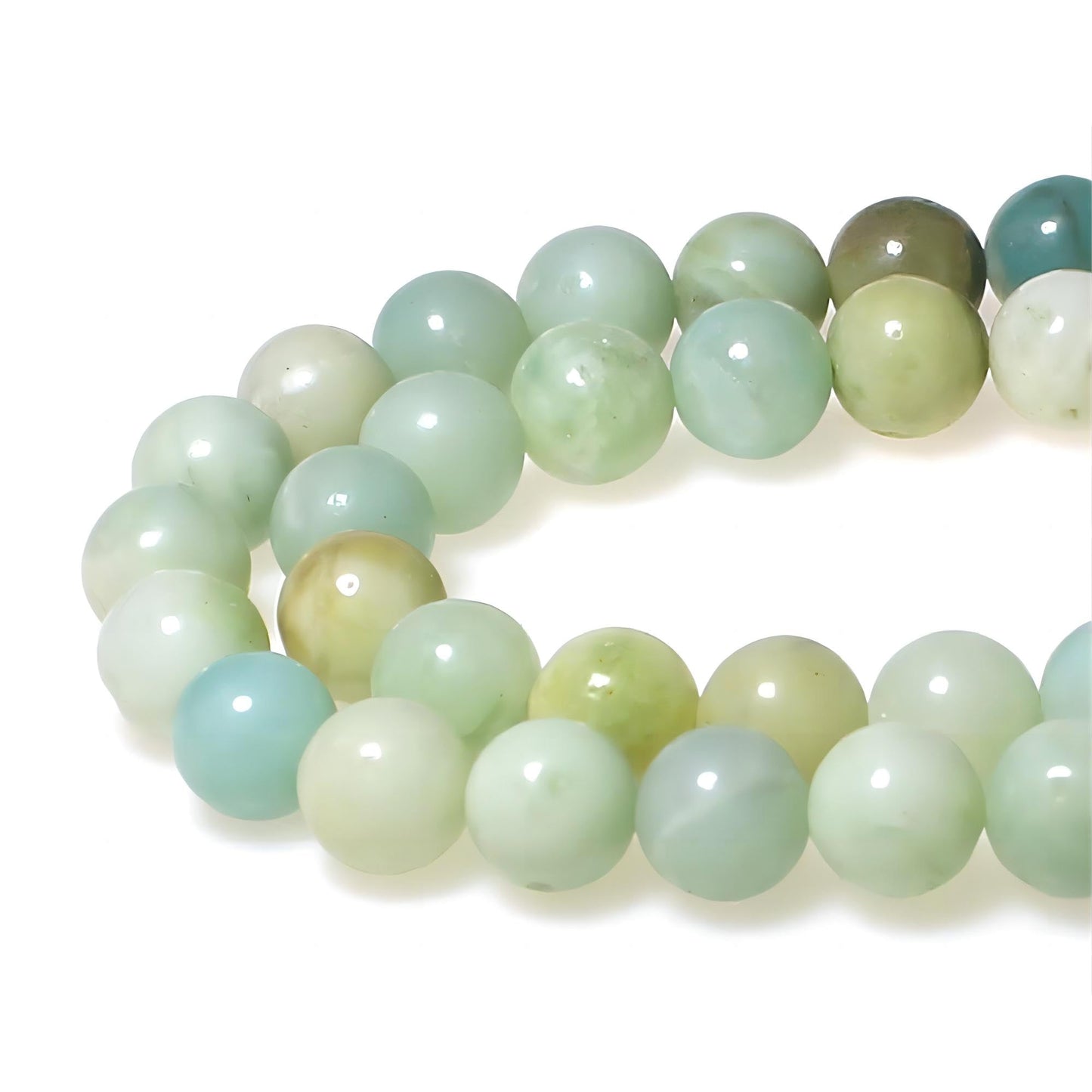 MJDCB Natural Stone Beads Multicolor Amazonite Round Loose Beads for Jewelry Making DIY Bracelet Necklace (6mm)