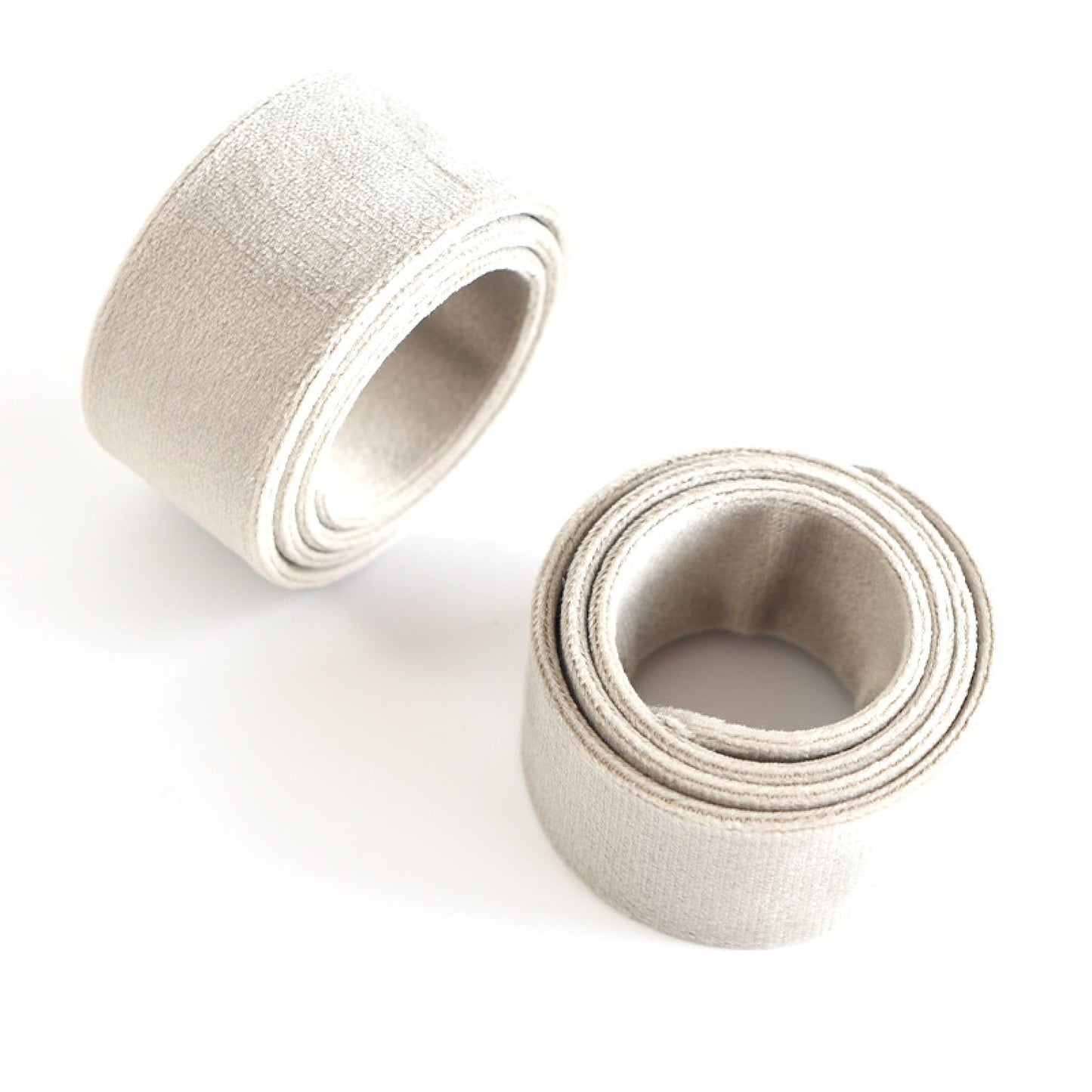 Curtain Ties 4 Pieces Flannel Curtain Straps Without Perforation and Installation Without Installation Elastic Curtain Straps Beige (Off White)