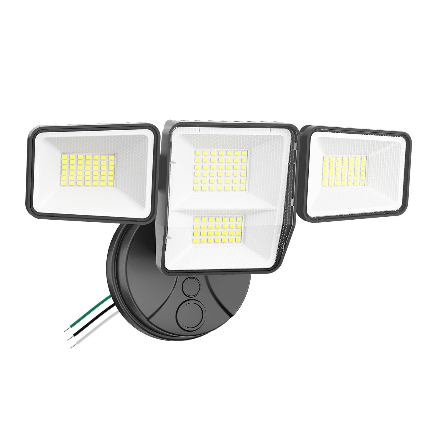 omibee 70W 7000LM LED Flood Lights Outdoor, Switch Controlled Security Lights with 4 Heads, Adjustable Heads, 6500K Daylight IP65 Waterproof Outside Wall Light for Backyard, Yard, Garage, Patio