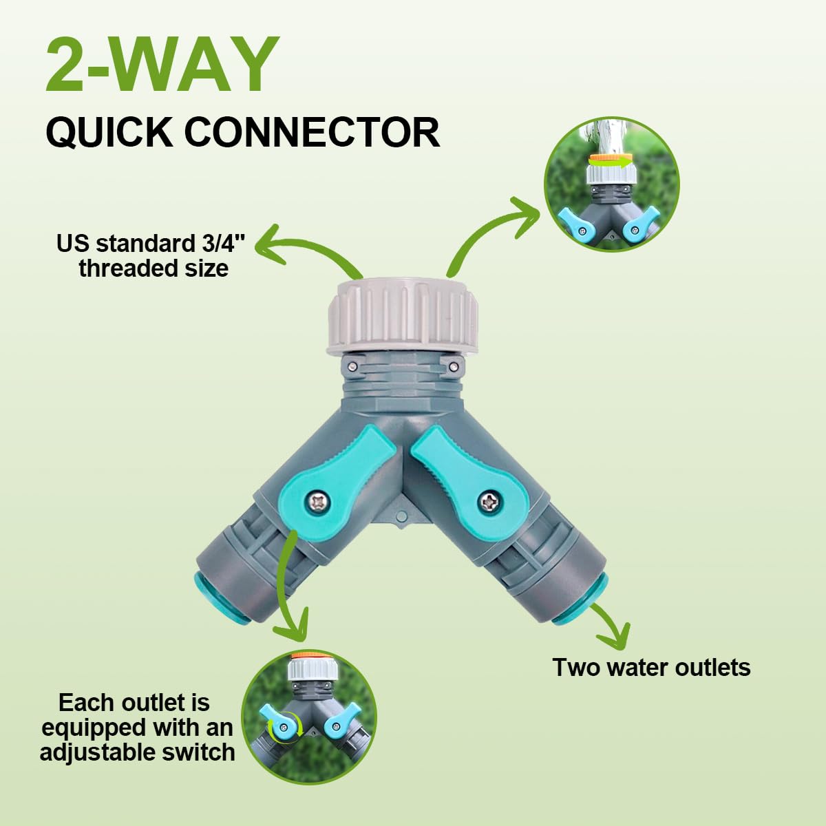 Drip Irrigation System 98ft, Fast Connect Automatic Irrigation Kit with 12mm, 6mm Blank Distribution Tubing and Accessories, DIY Garden Watering Equipment for Garden, Greenhouse, Flower Bed, Patio