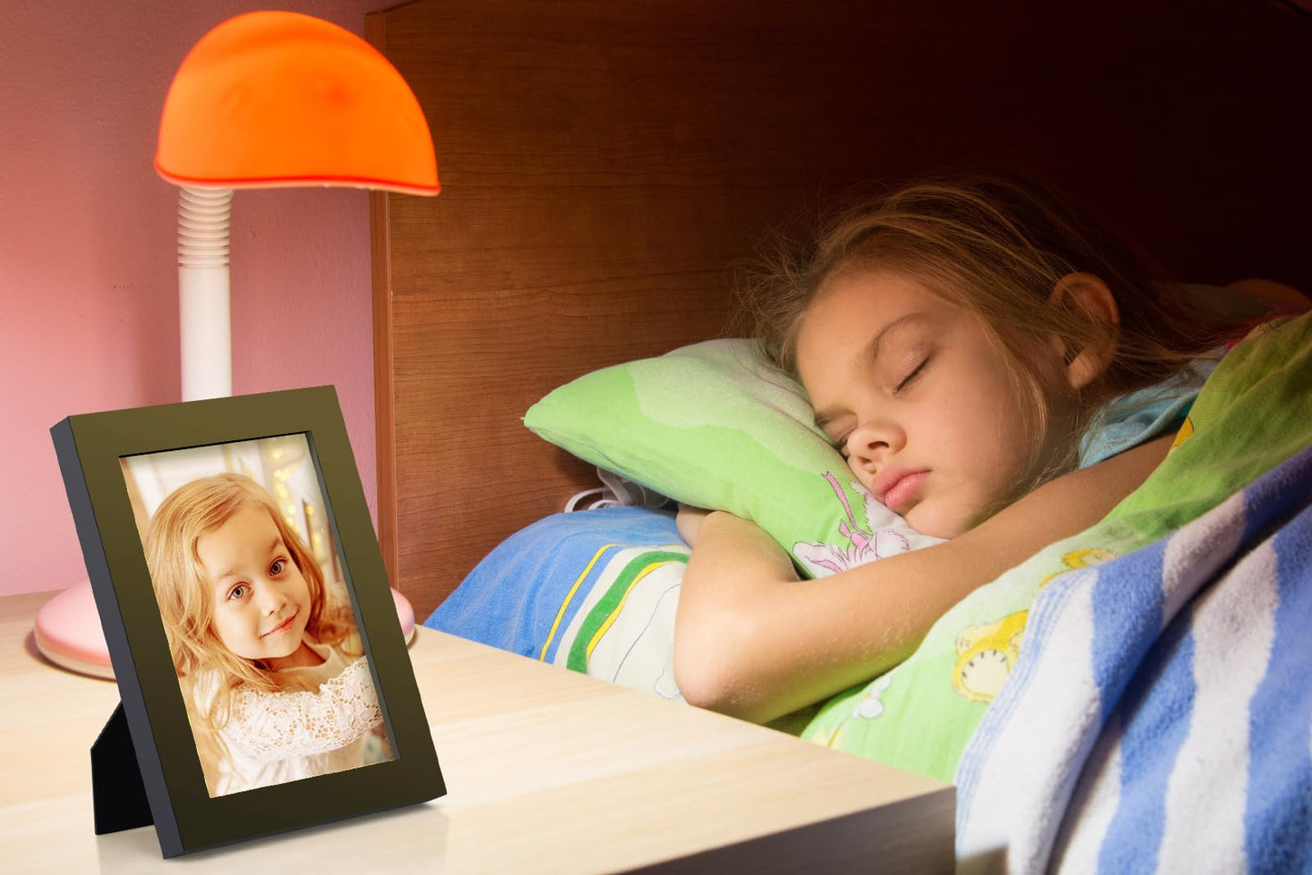 RPJC 5x7 Picture Frames Made of Solid Wood High Definition Glass for Table Top Display and Wall Mounting Photo Frame Black
