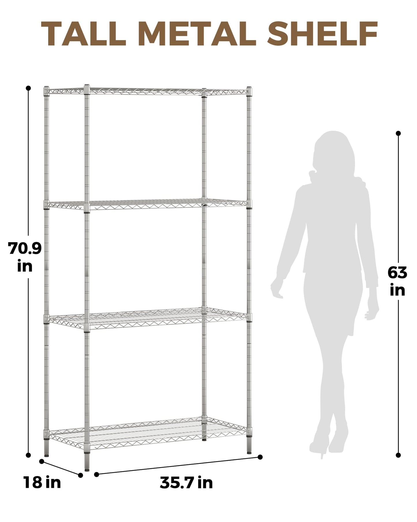 GENTINGBRO Large Plant Shelf Indoor Plant Stand Outdoor 4 Tier for Plants Heavy Duty 3000lbs Plant Rack Storage Shelves Adjustable Tall Plant Holder for Balcony Garden Patio