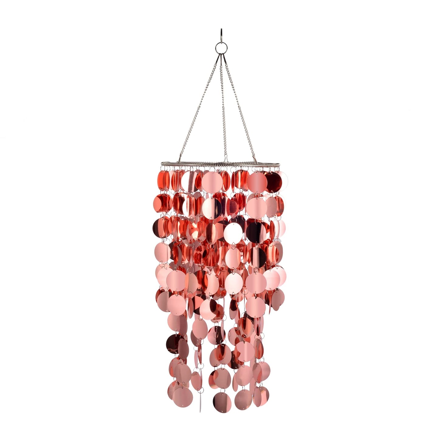 FlavorThings Bling Hanging Chandelier Great idea for Wedding Chandeliers Centerpieces Decorations and Any Event Party Decor (Rose Gold)