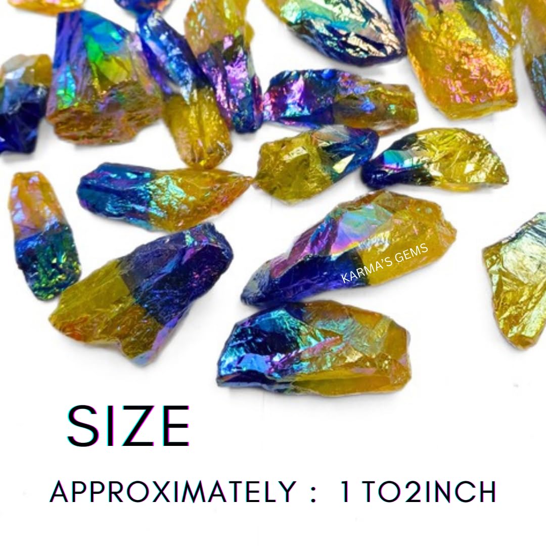 Crystals, Rocks, Jade, Crystals and Healing Stones, Witchcraft Supplies, Healing Crystals, Stones, Healing Stones, Rock Collection, Agate, Raw Stones (Tanzine-Yellow Aura Quartz, 2 Pcs)