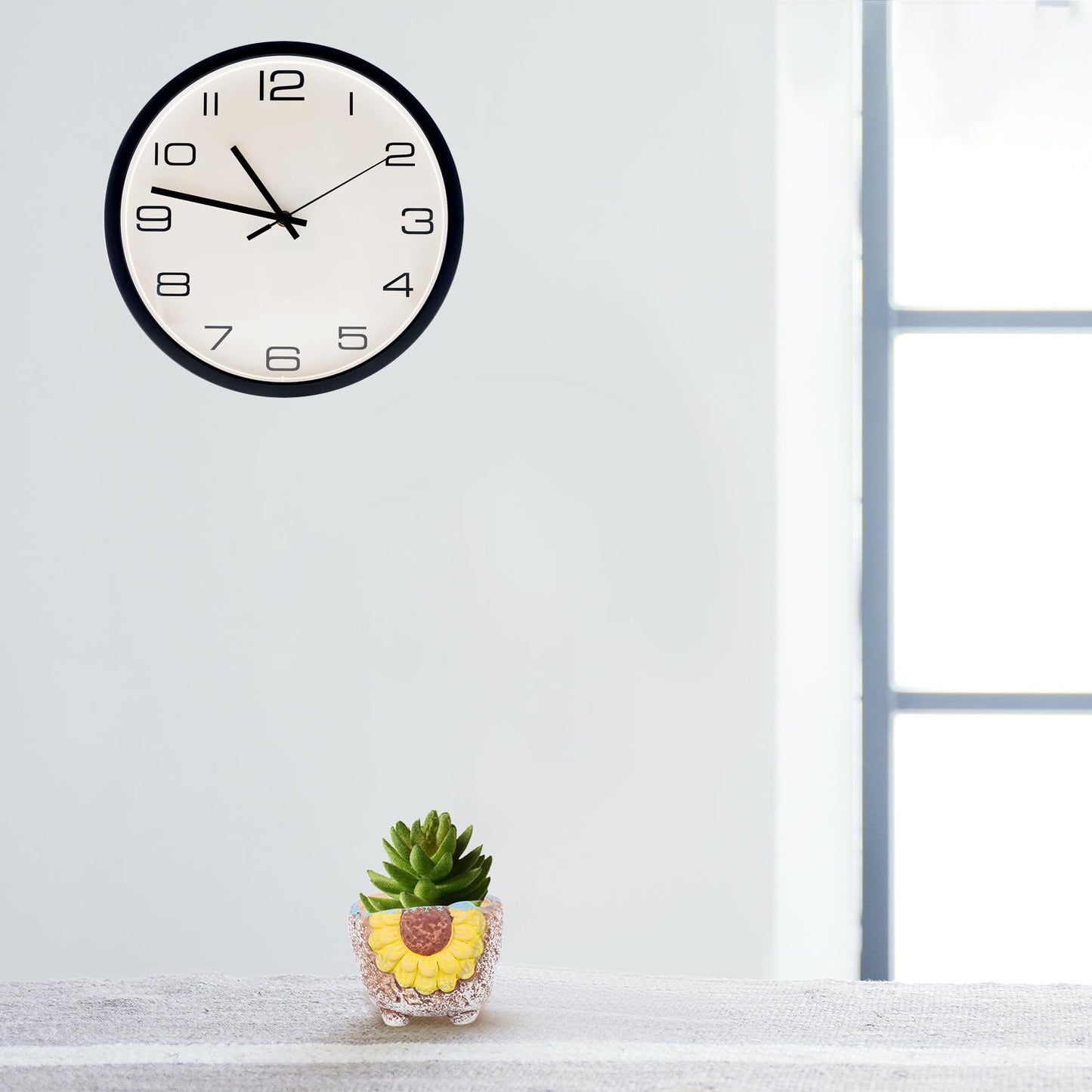 Toddmomy Hand Painted Ceramic Succulent Flower Pot Set, 2pcs Small Bonsai Cactus Planters for Indoor Desktop Garden Decoration
