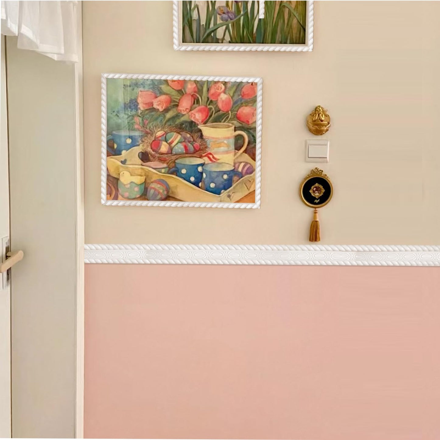YEFANXI - Flexible White PVC Wall Molding Trim Self-Adhesive, 0.47IN*0.28IN, 10FT Roll, Corner Cover Decorative Peel and Stick Molding for Outdoor, Home, Office - Paintable