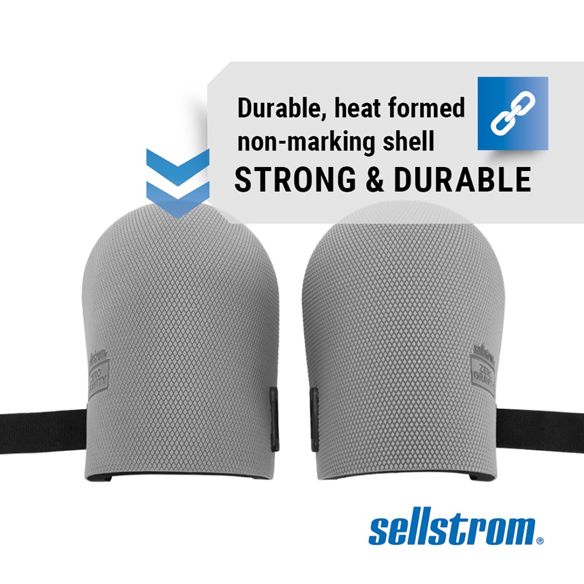 Sellstrom KneePro ZeroGravity Protective Knee Pads with Thick Foam Padding - All-day Comfort, Non-Marking, Universal Fit for Men & Women - for Gardening, Home Repair & Maintenance, Plumbing, Flooring, Tiling