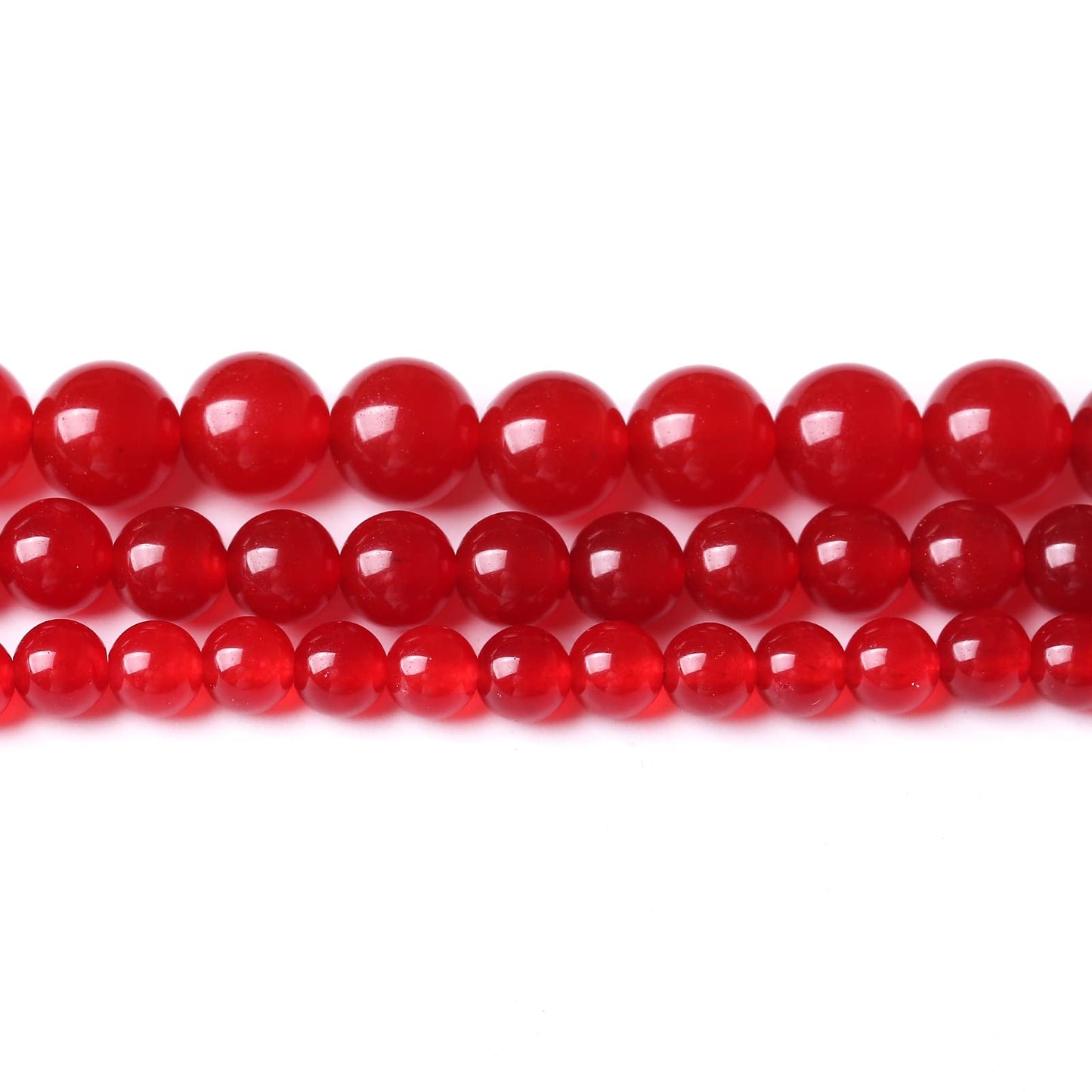 48PCS 8MM Red Chalcedony Beads Energy Healing Beads for DIY Jewelry Bracelet Necklace Making for Jewelry Making 15Inch