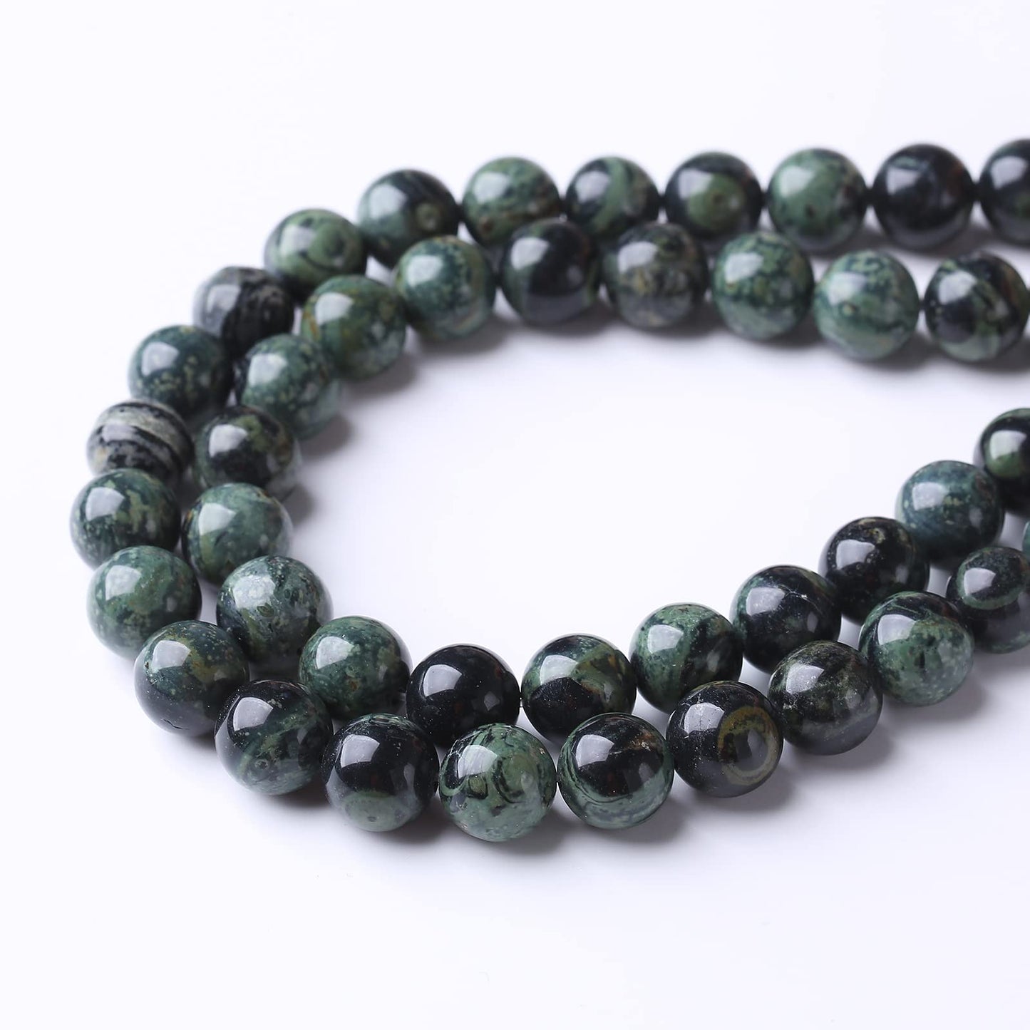 48PCS 8MM Blue Jasper Beads Stone Beads Energy Healing Beads for DIY Jewelry Bracelet Necklace Making for Jewelry Making15Inch