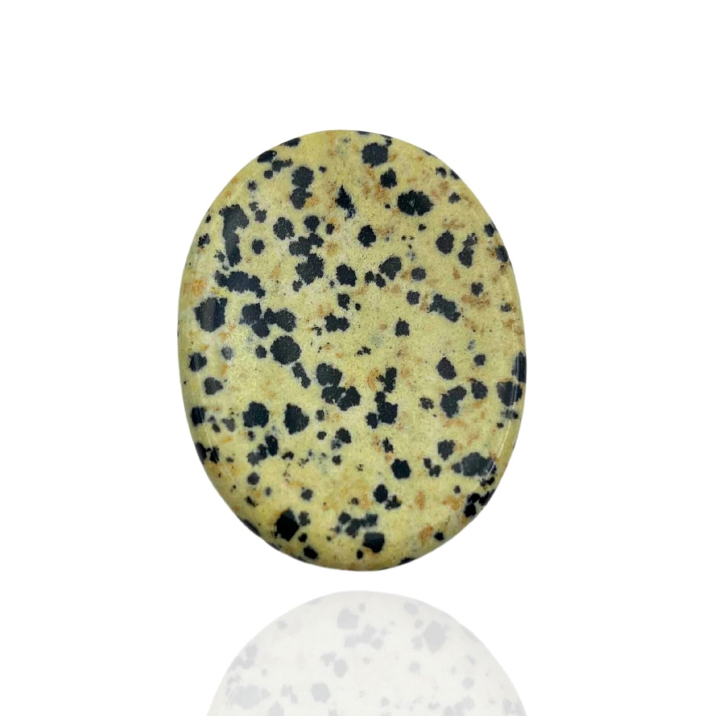 Dalmatian Jasper Thumb Worry Stones Metaphysical Gemstone Crystal Healing Reiki Men Women Gift FENG Shui Positive Energy Love Wellness Palm Stones Wicca Powerful