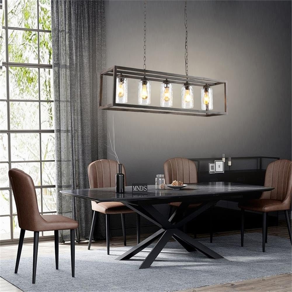 Chloe Lighting Farmhouse 4 Light Semi-Flush Fixture 24in Wide Glass Multicolor Model CH6H804AW42-DP5