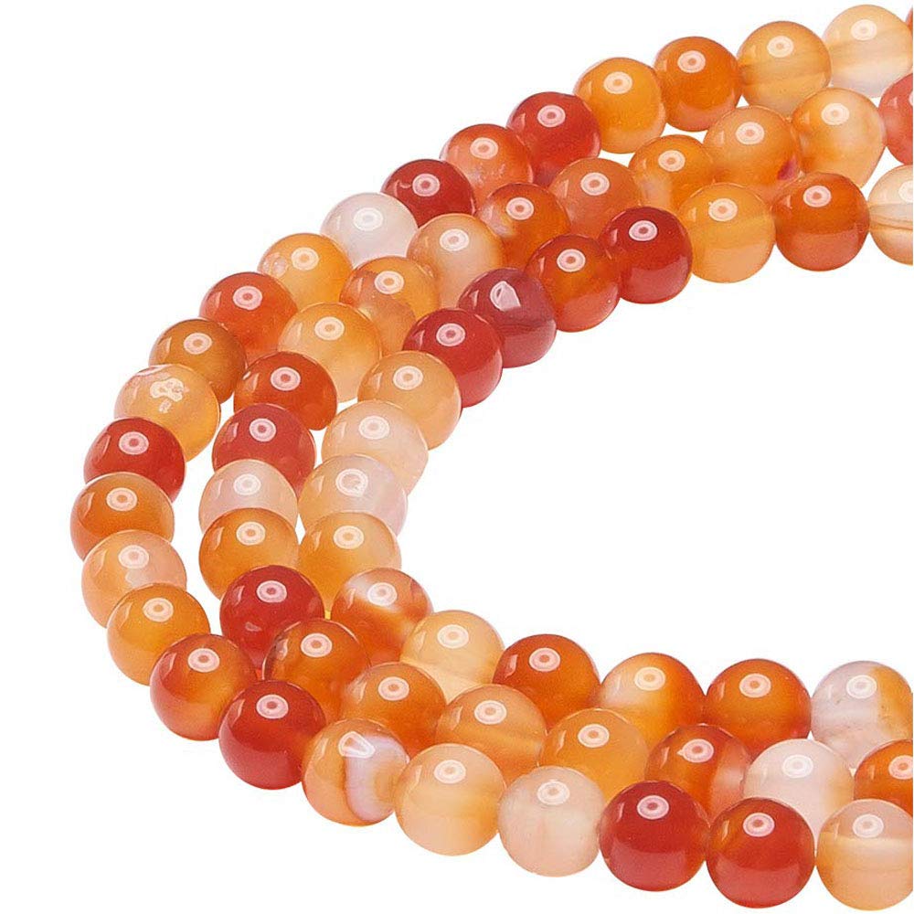 Red Carnelian Beads for Jewelry Making Natural Gemstone Semi Precious 6mm Round 15 inch(60-65pcs)
