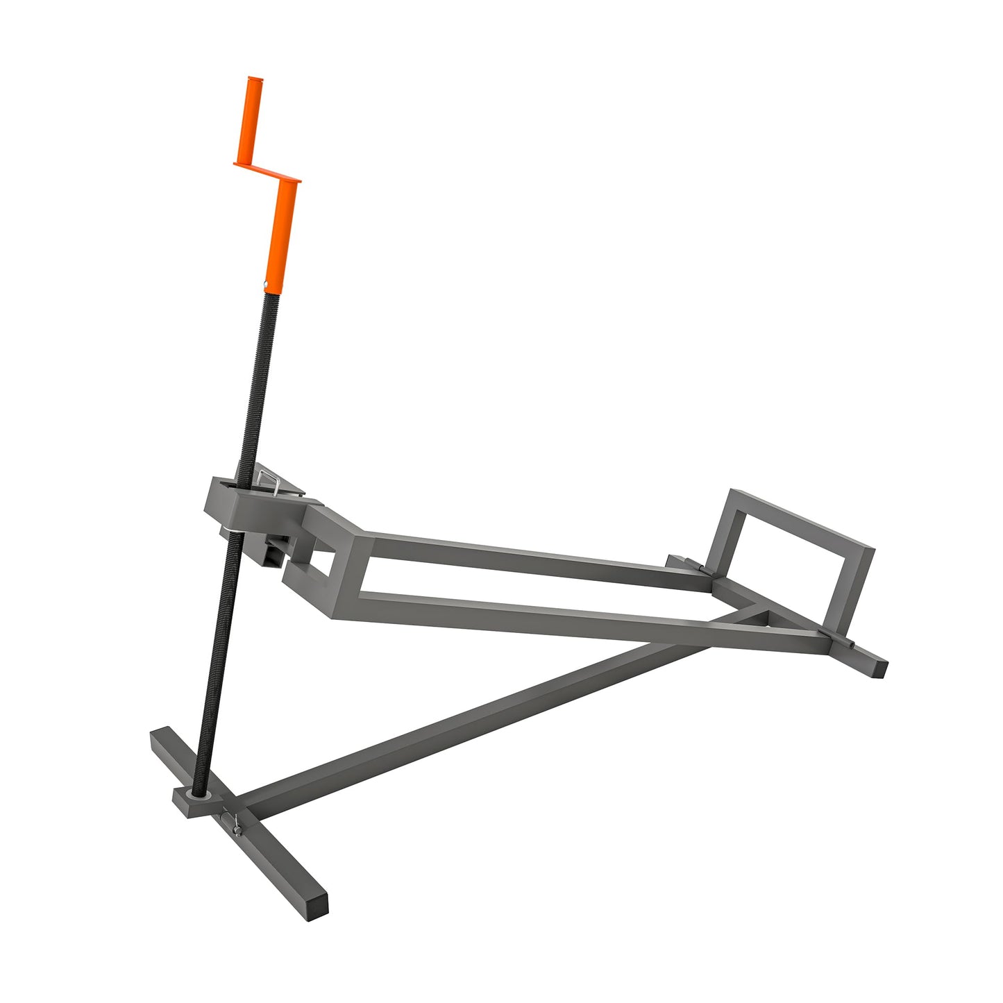 RocVanc Lawn Mower Lift Jack for 41" Ride on Lawn Mowers & Garden Tractors, 880Lbs Foldable Riding Lawn Tractor Lift Telescopic Maintenance Jack Lift Platform with Manual and Power Tool Handles (Grey)