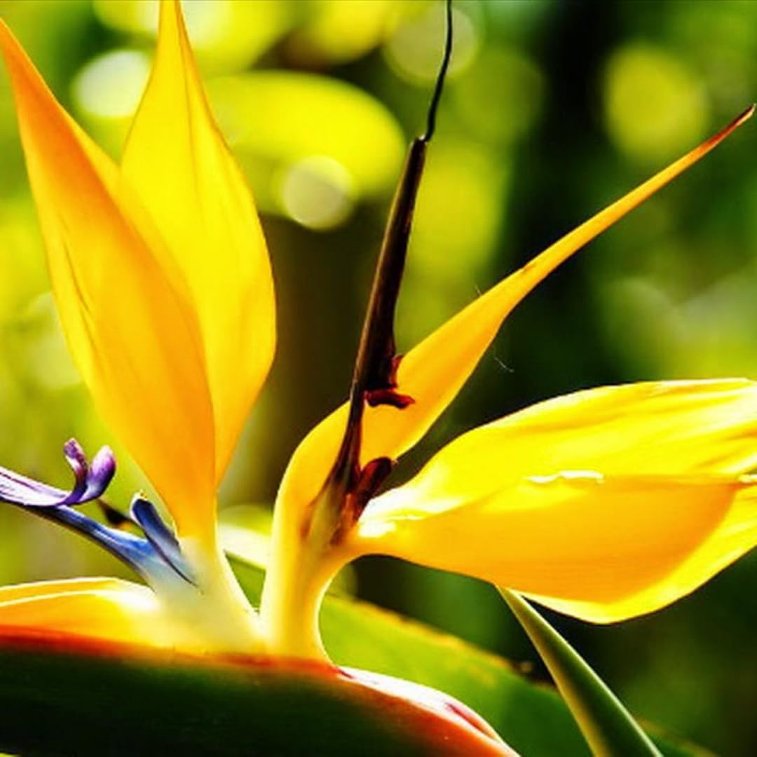 Bird of Paradise Live Plant to Grow, 5 to 9 Inches Tall, Strelitzia Reginae Bird of Paradise, Tropical Outdoor Plant (Yellow Bird of Paradise)
