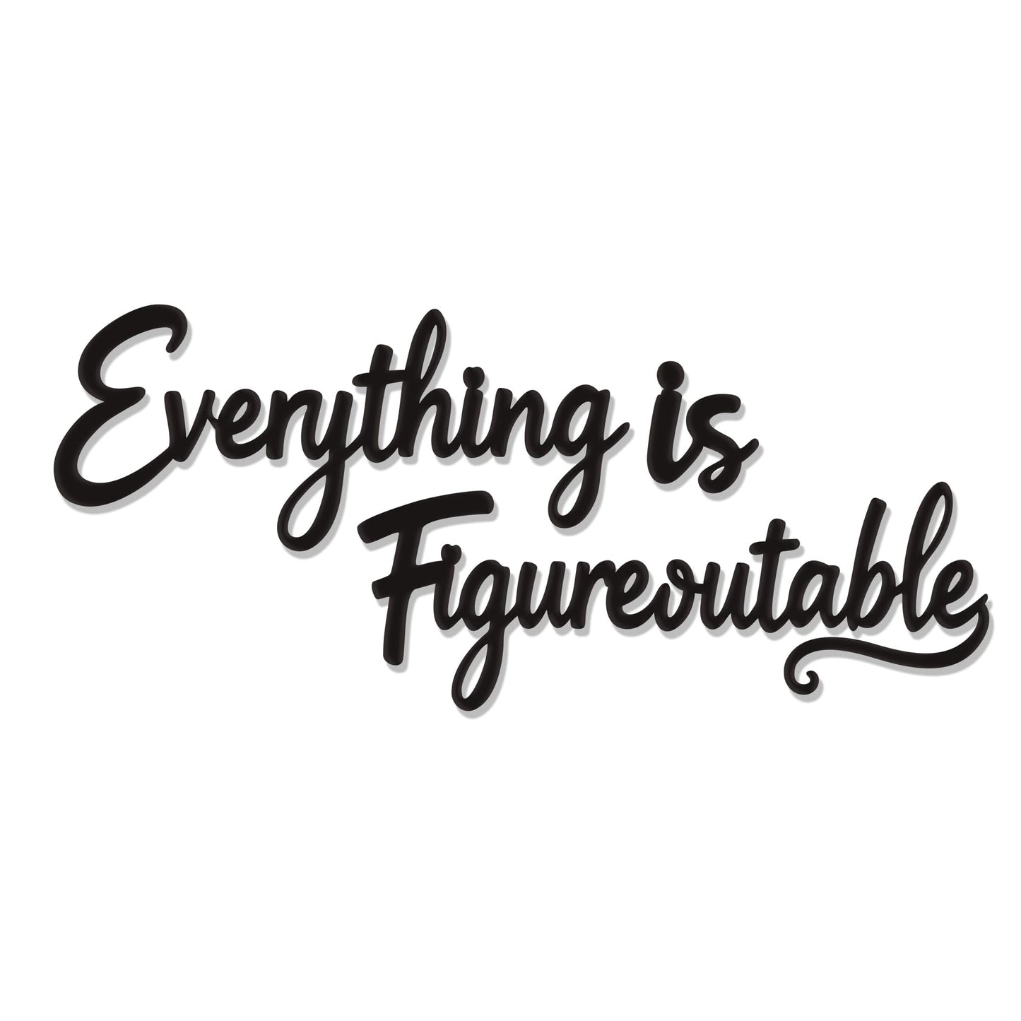 Slickss Everything is Figureoutable Office Wall Decor - Positive Affirmations Wall Art for Inspirational Motivational Wall Decor, Uplifting Office Art and Home Decor for a Motivated Mindset