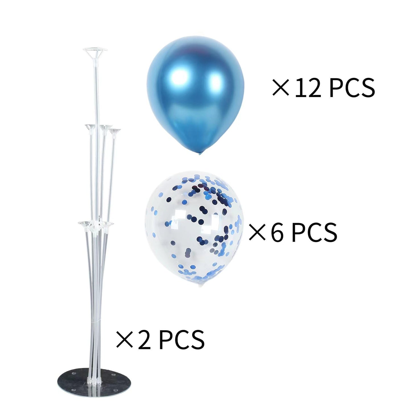 MYZSBRDM 2Set Purple Balloons Stand,Balloons Stands for Table,Purple Balloons Centerpieces for Tables for Birthday,Baby Shower,Wedding,Anniversary Table Party Decorations.（With light string）
