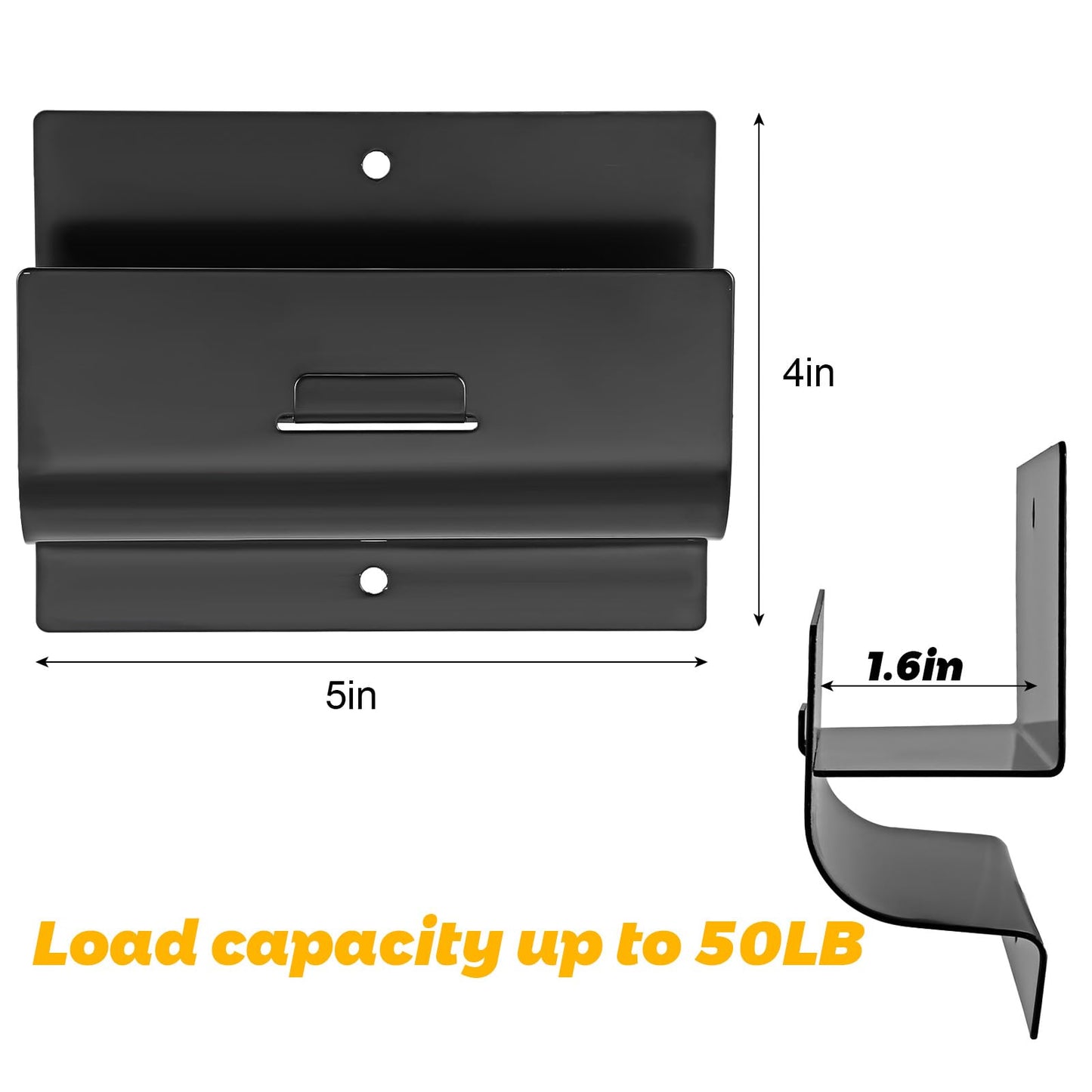 mekueeex Heavy-Duty Ladder Hanger-Wall Mount Ladder Hooks for Ladder Storage-Wheelbarrow Hangers for Garage Wall-4 Pack(4 P)