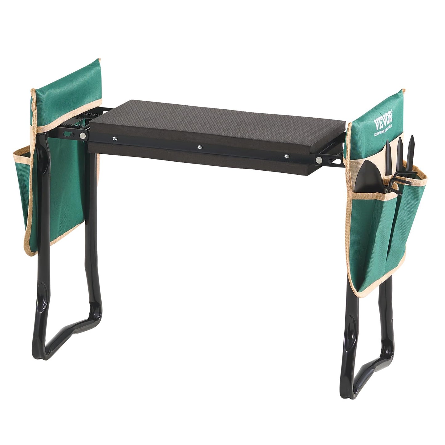 VEVOR Garden Kneeler and Seat, 330 lbs Load Capacity, 8" EVA Wide Pad, Foldable Garden Stool, Kneeling Bench for Gardening with Tool Bag, Gifts for Women, Grandparents, Seniors, Mom and Dad
