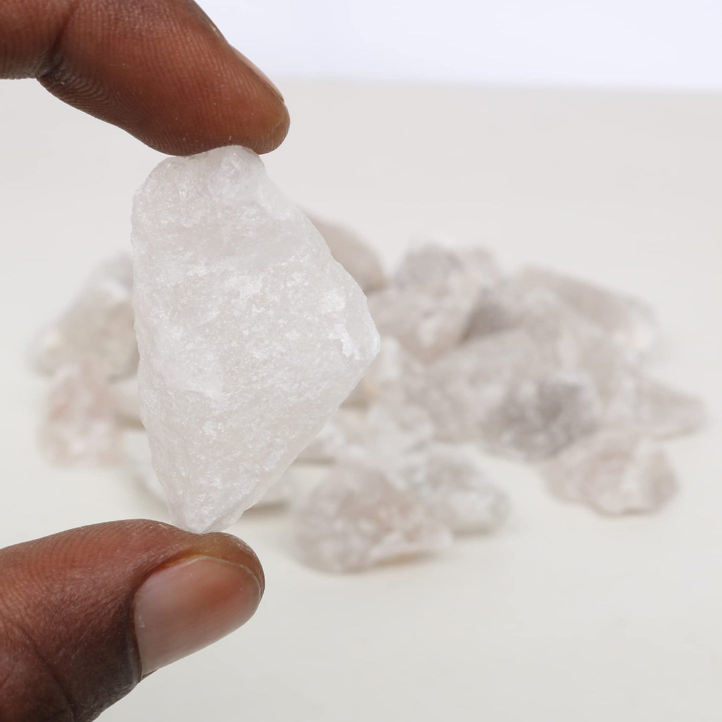 REAL-GEMS Natural Raw Healing Crystals Rough Stones for Tumbling, Cabbing, Polishing, Wire Wrapping, Wicca & Reiki Crystal Healing, Mix Gemstones,7 Chakra (Smoky Quartz)