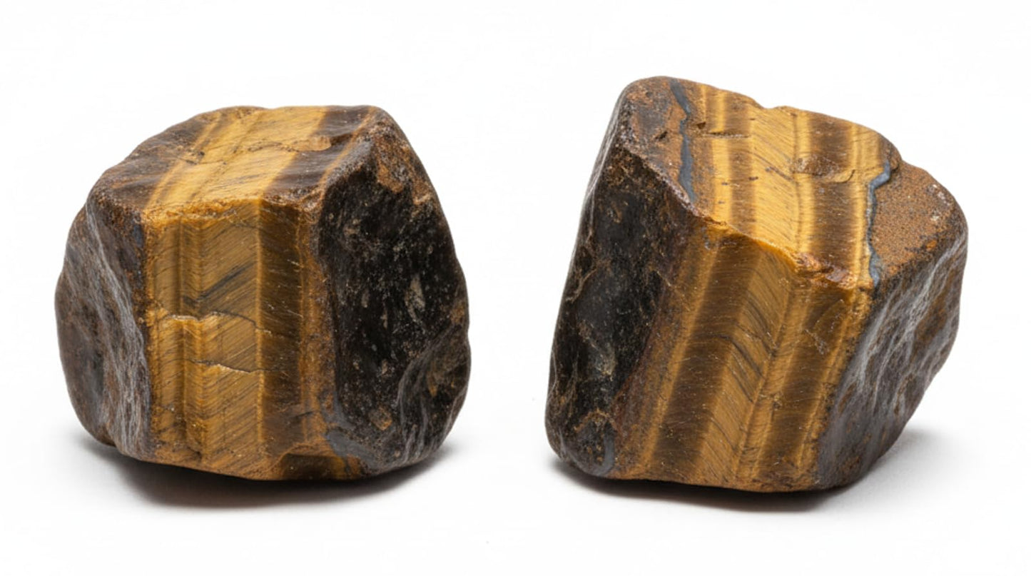 Healing Crystal Stones, 1.25-2.0" Large Reiki Healing Gemstones Natural Tumbled Polished Stones for Energy Witchcraft Therapy Meditation Pack 2 (Tiger Eye)
