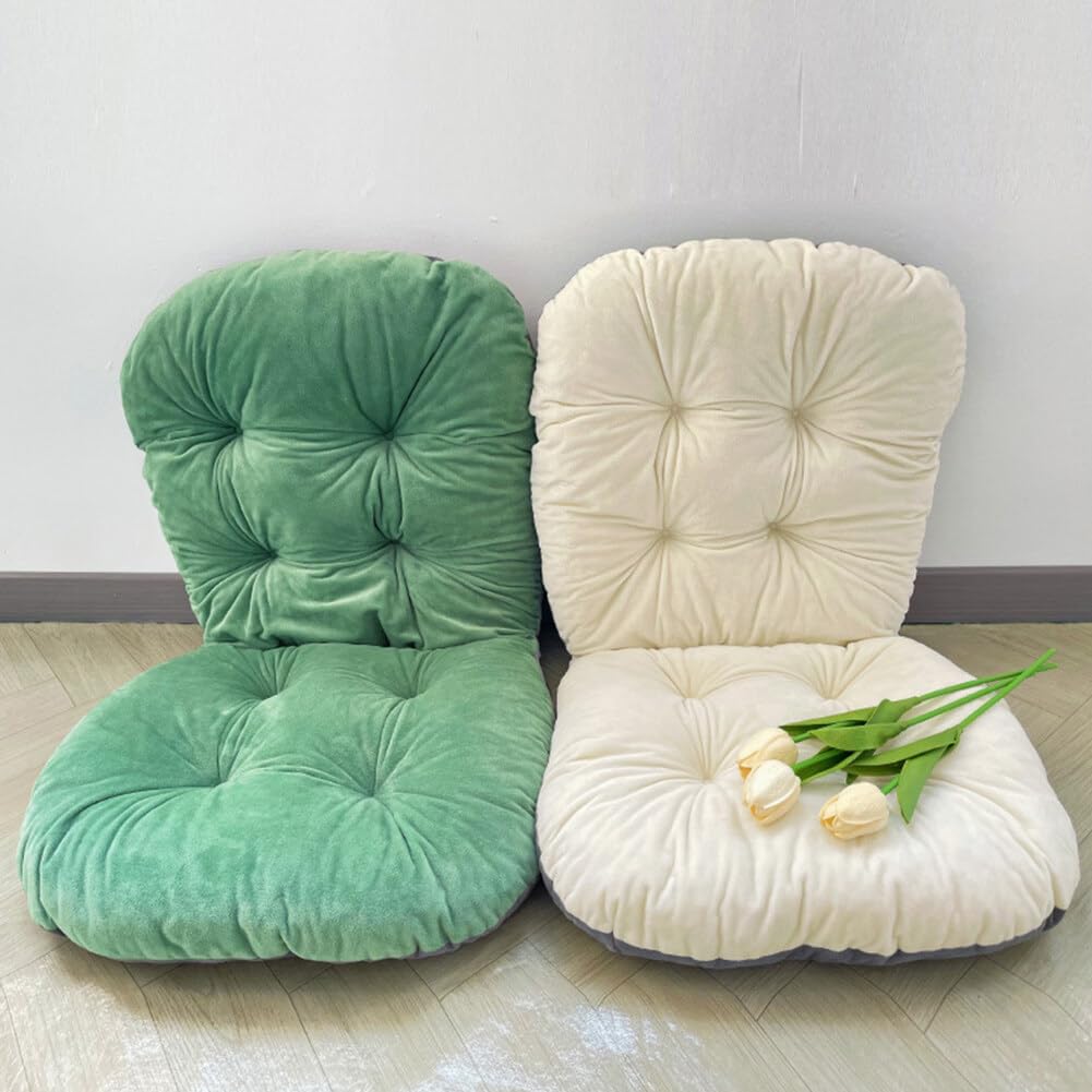 UEncounter White Seat Cushion - 17 * 17 Inch, Soft Office & Indoor Rocking Chair Cushion with Removable Cover, Ties - 631TIMY11II525AN3GW5US